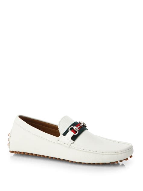 men's gucci white horsebit shoes|Gucci Horsebit shoes dupe.